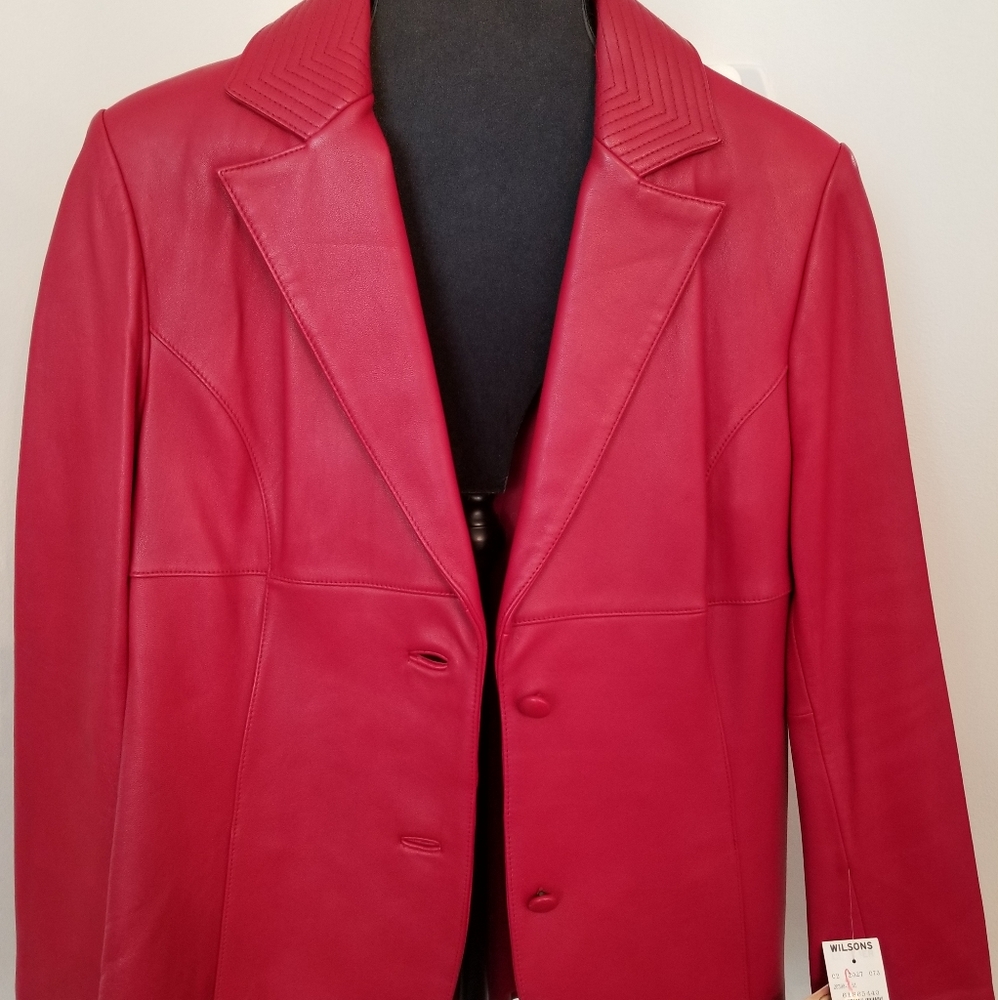 Wilsons Red Leather Jacket